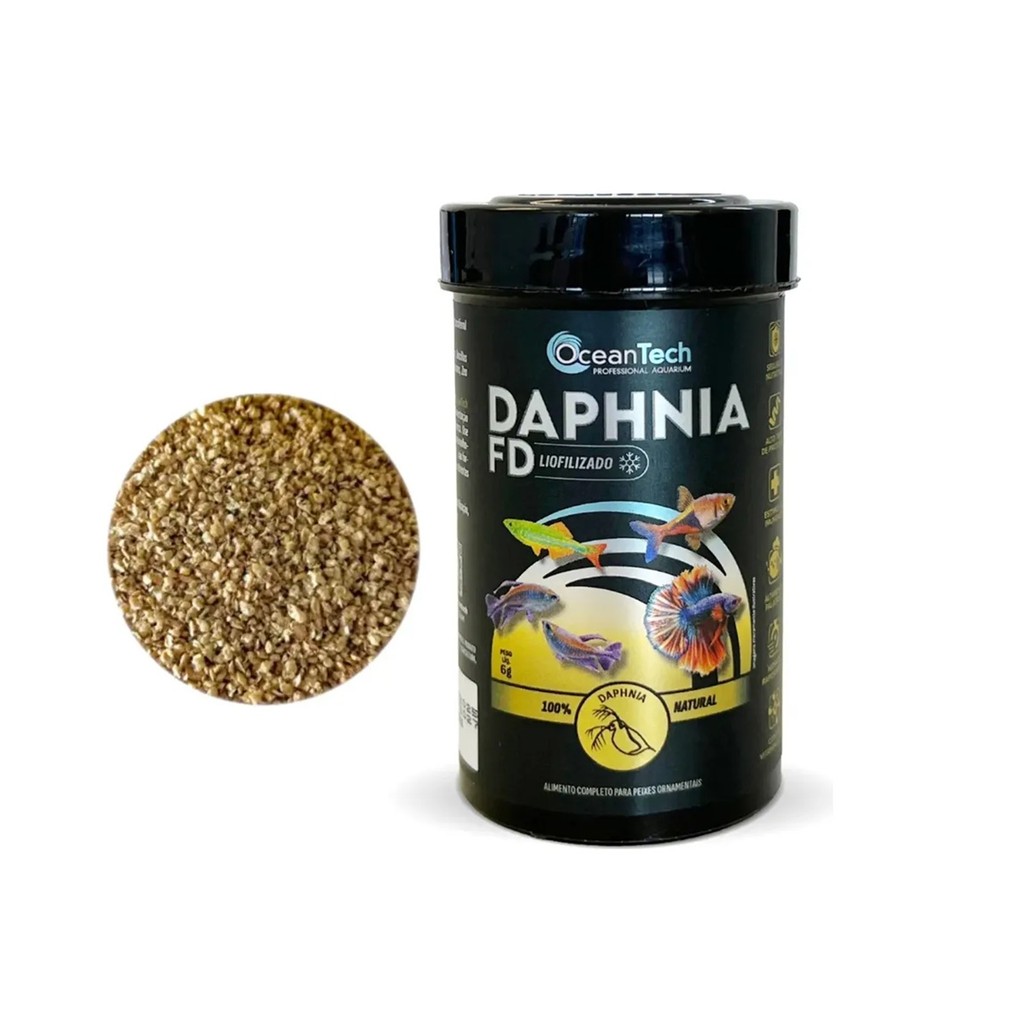 Ração Daphnia Fd 6g Liofilizada Ocean Tech Peixe Betta Guppy