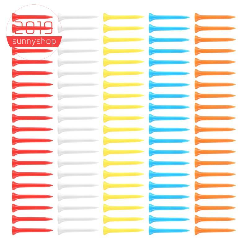 [Bestseller S] 100 Peças Camisetas De Golfe 54 mm De Plástico Cor Mista