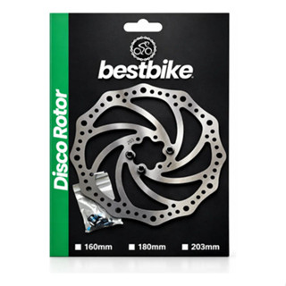 Disco De Freio Rotor Bike 160MM 180MM 203MM - Marca Bestbike - Aço Inox 6 Furos Mtb Xc Freio Mecânico E Hidráulico em Oferta na Shopee