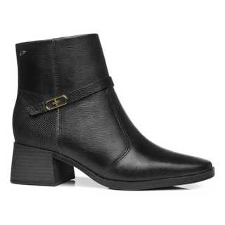 Bota feminina marca em couro salto bloco modelo 282355