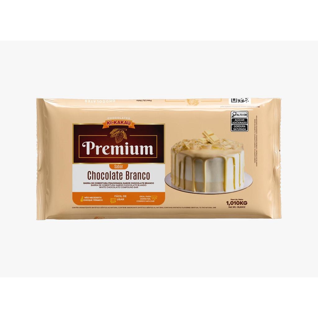 Chocolate Cobertura Kikakau Premium 1,01kg Branca