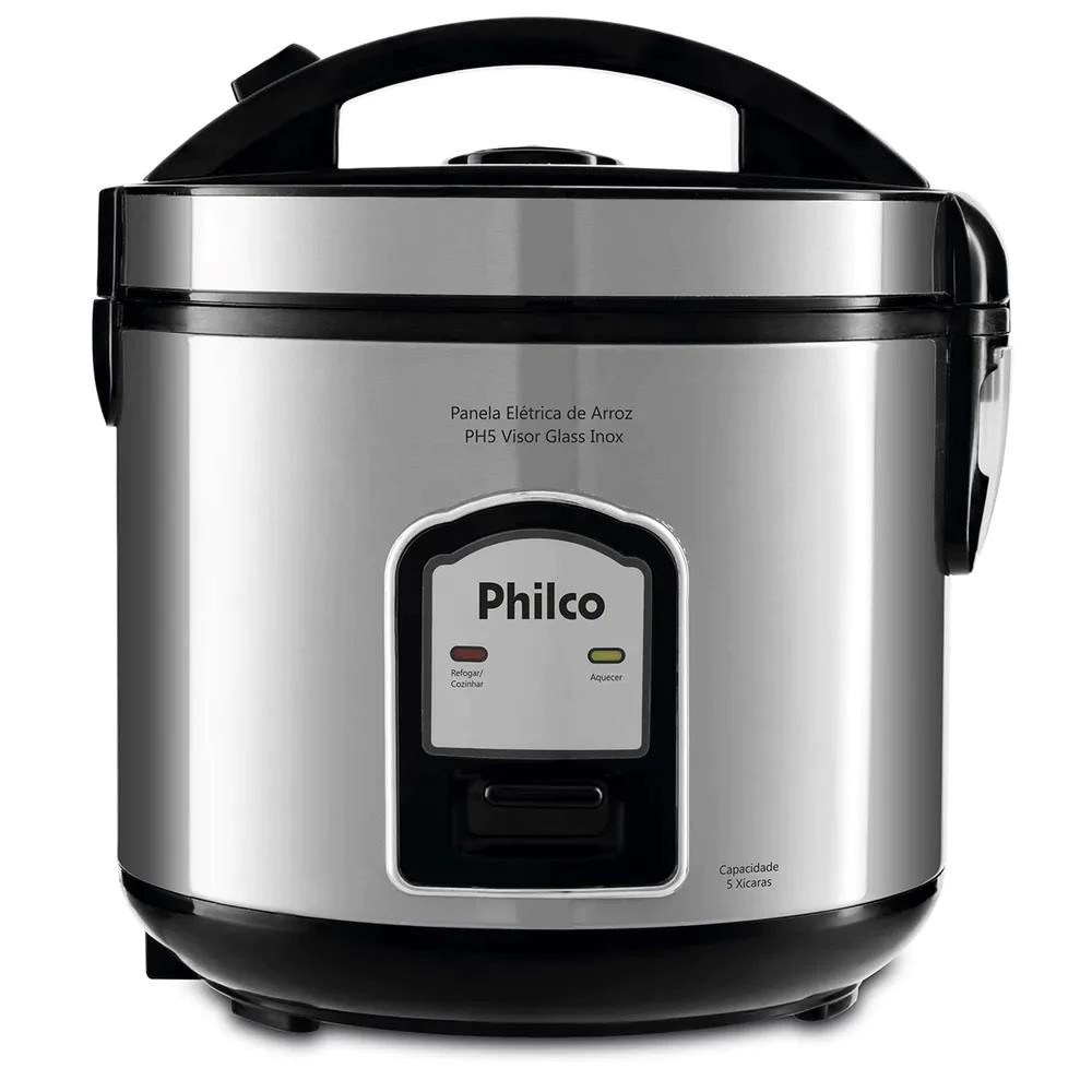 Imagem Panela Elétrica de Arroz Philco PH5 Visor Glass 5 Xícaras