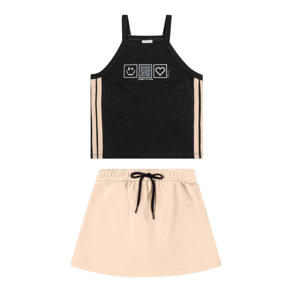 Conjunto Infantil Menina Interativo Elian Preto