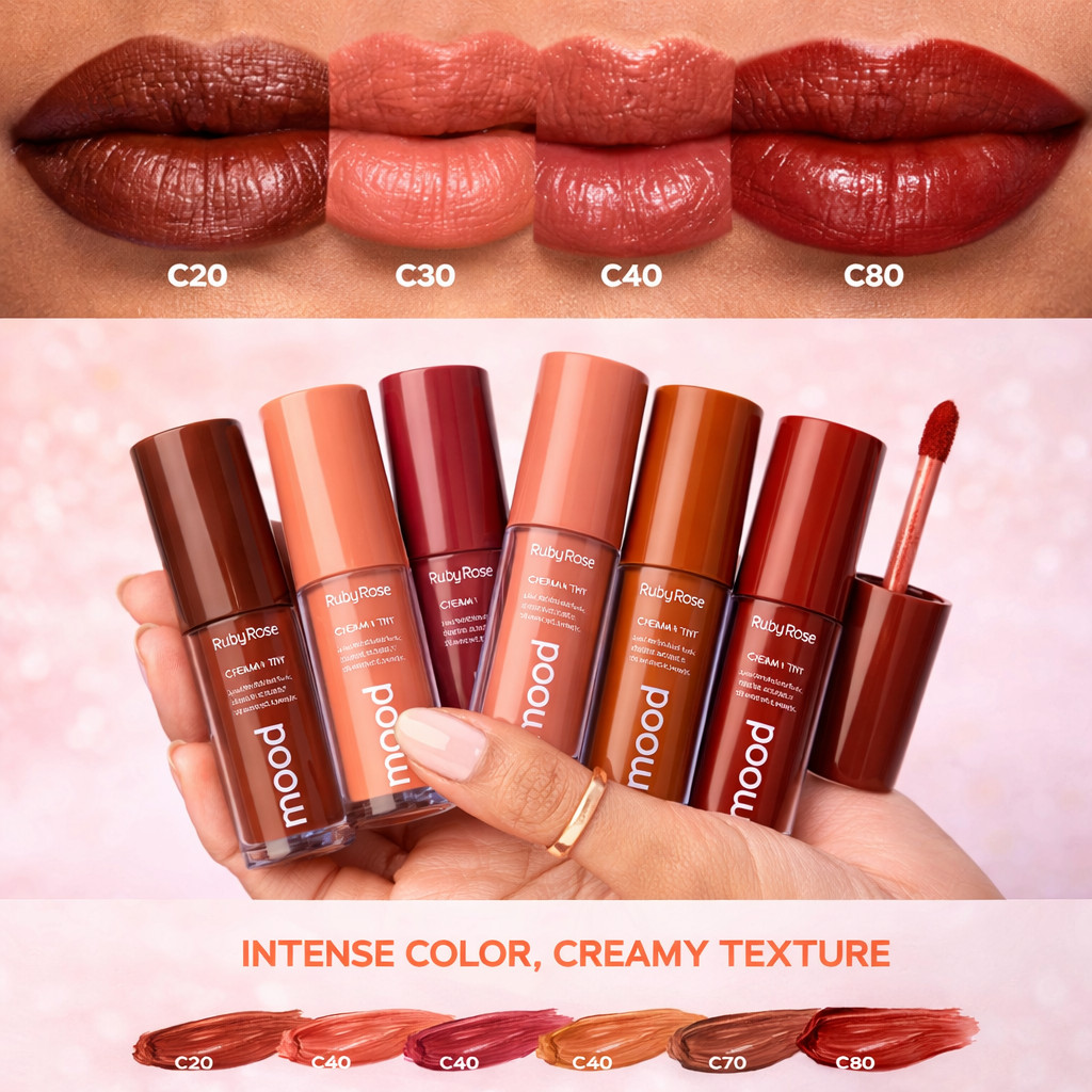 Cream Tint Olhos e Boca -  Mood Ruby Rose