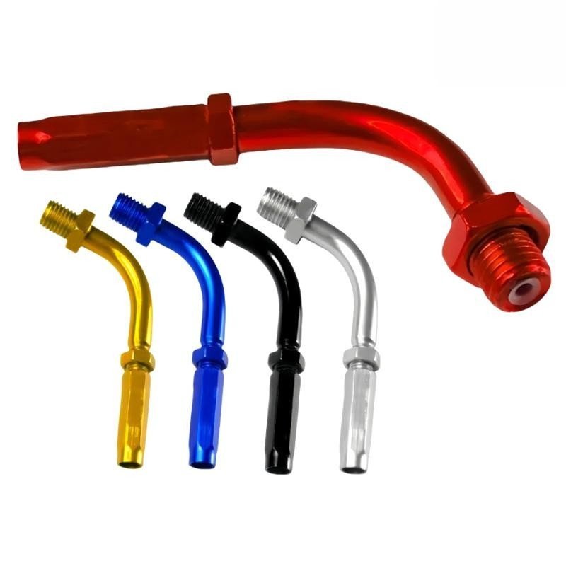 Parafuso ajustável de 90 graus para cabo do acelerador de motocicleta em liga de alumínio, peças e acessórios para motoc