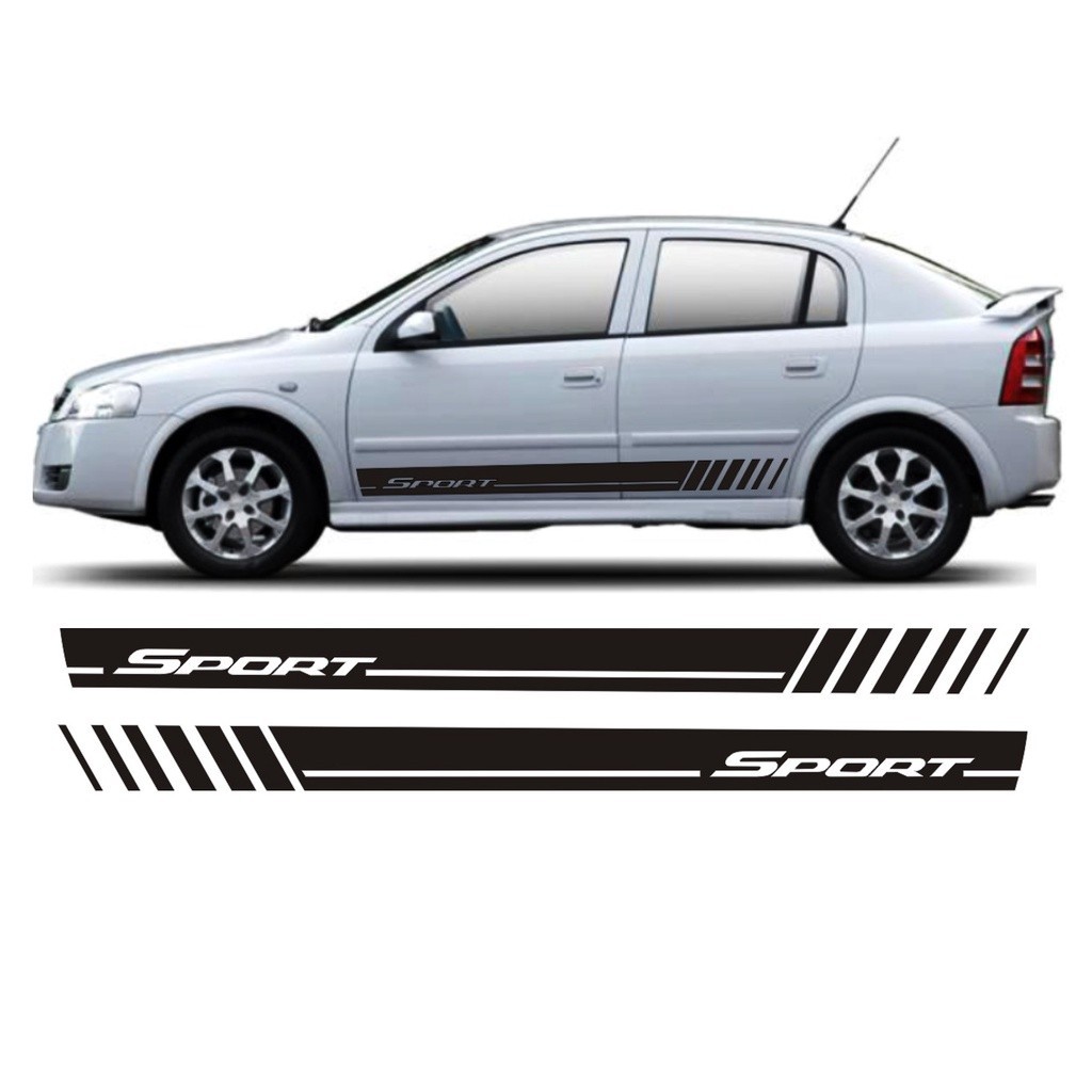 Adesivo Lateral Para Chevrolet Astra Sport Fita Colante Faixa Adesiva Tuning Acessórios