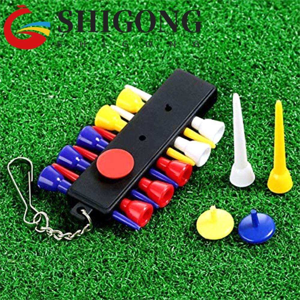 SHIGONG Suporte Para Camiseta De Golfe Com Chaveiro 12 Camisetas Pretas Amantes Marcadores De Bola