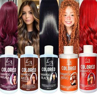 Shampoo Escurecedor Cabelos Brancos Tonalizante Colored 300ml Efeito 100% Natural Super Resultado em Oferta na Shopee