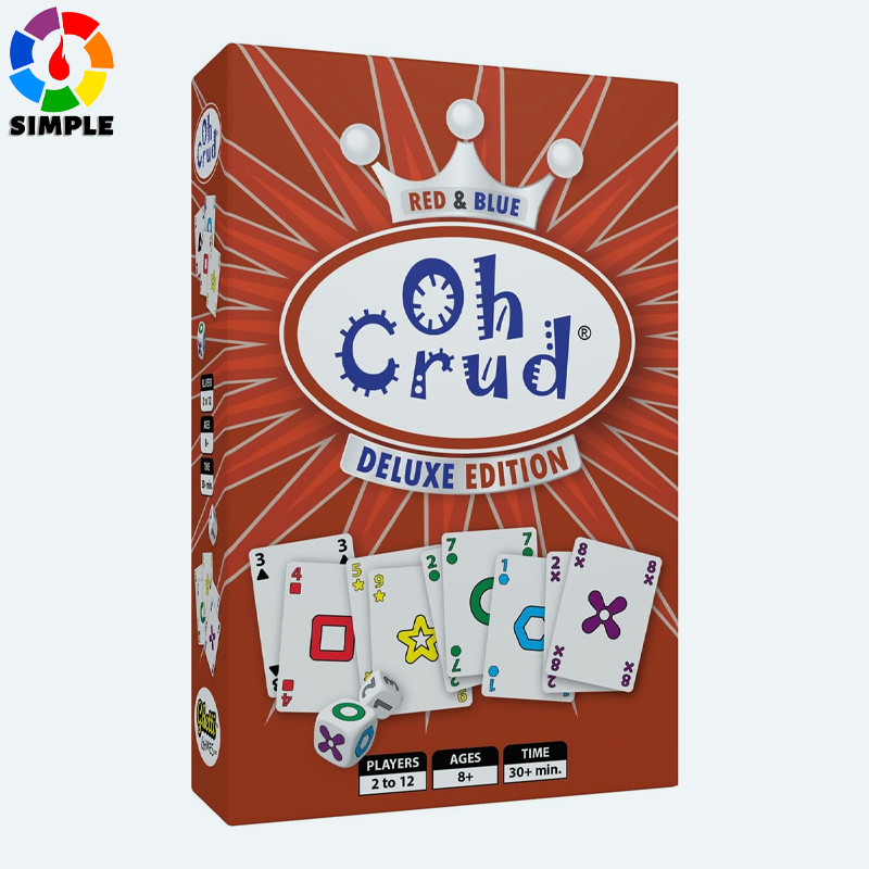 Oh Crud Deluxe Edition: A Trick-Taking Card & Dice Game for Adults & Families, Strategy Card Game