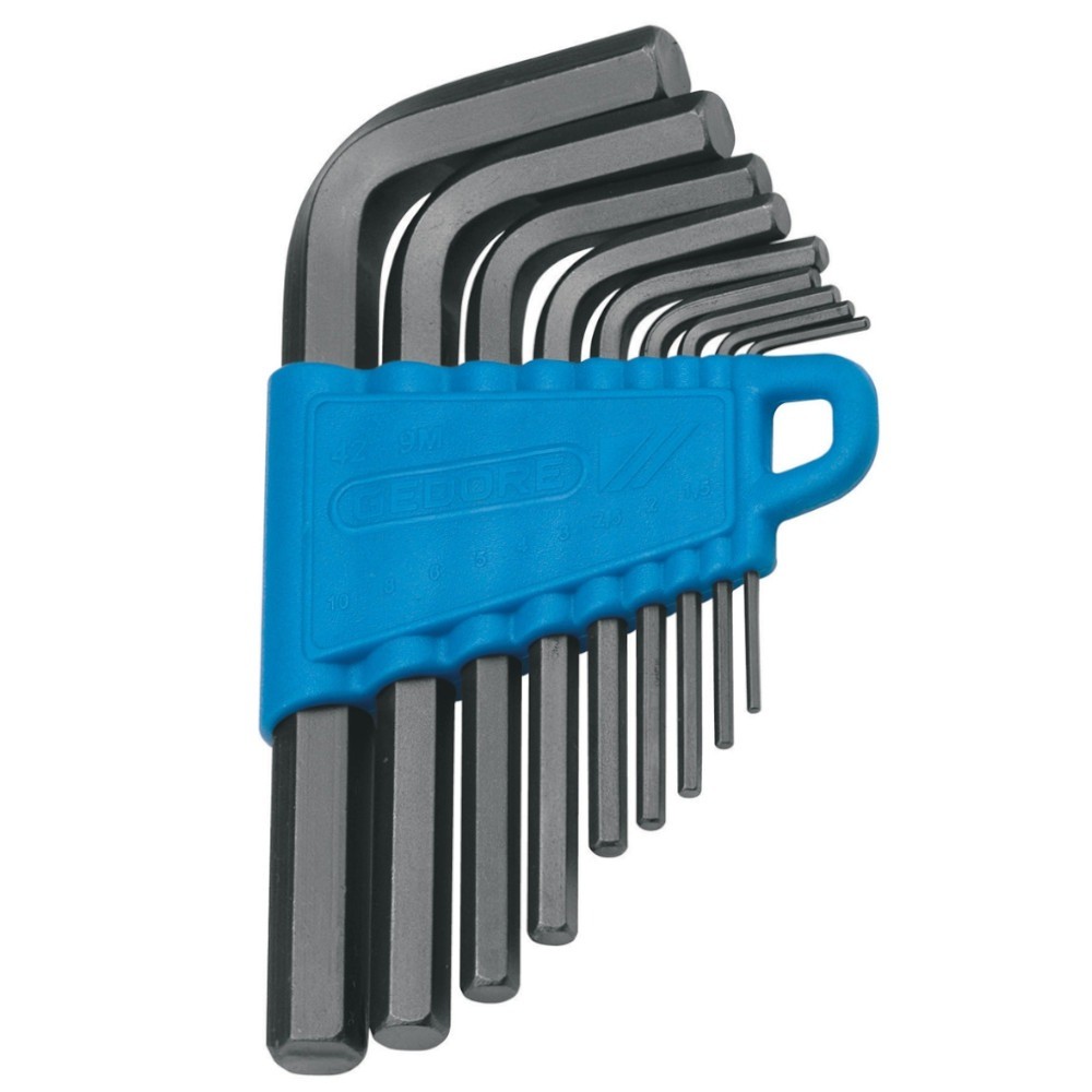 Jogo de chave allen 1,5 a 10 mm com 9 peças 42-9M - Gedore