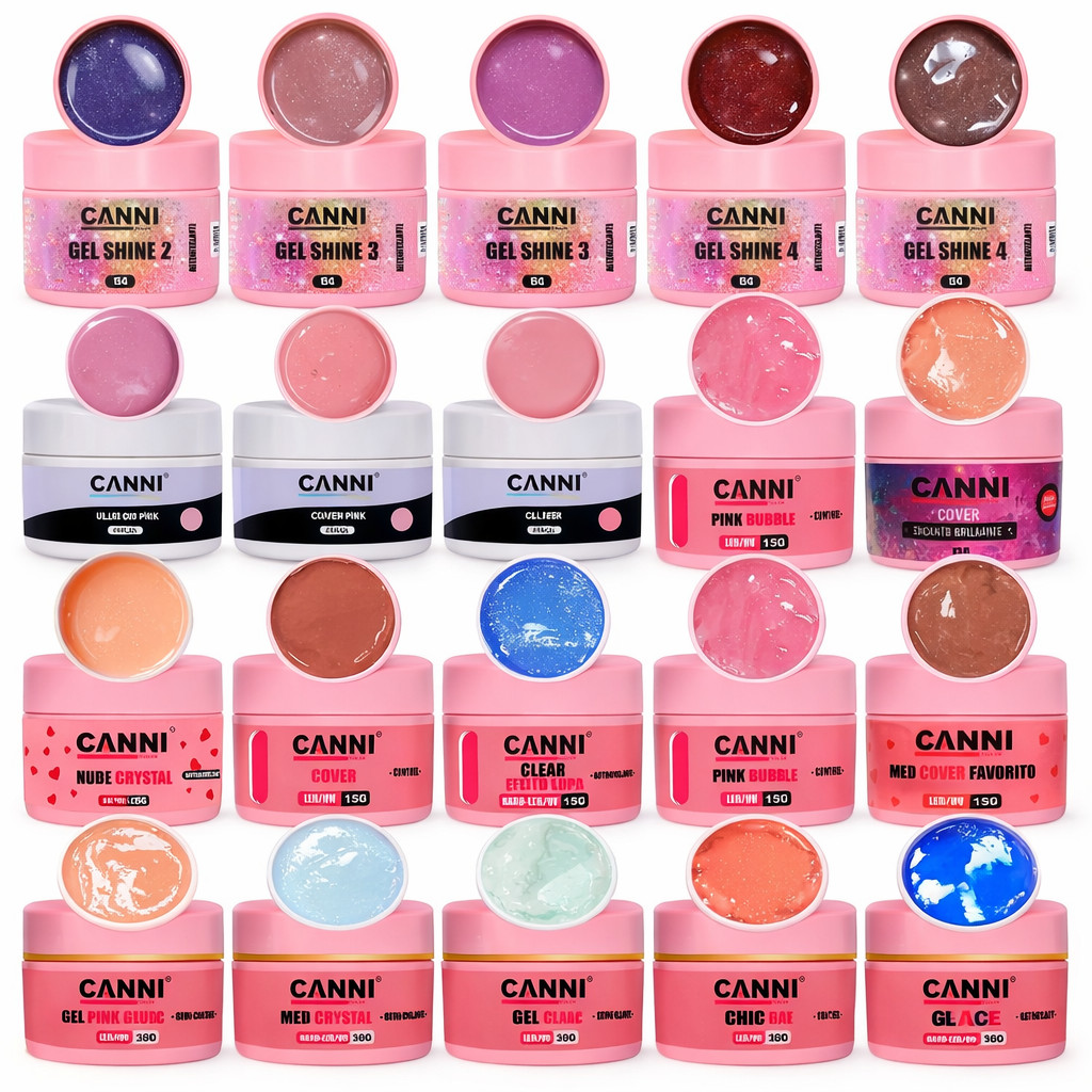 Gel 15g canni color led uv seca na cabine semi control 15g para unhas - EMA free original
