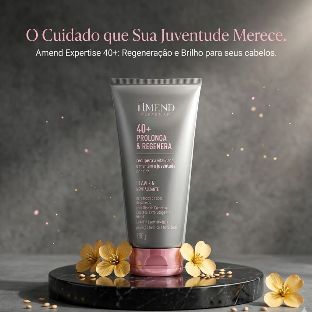 Leave-in Revitalizante Amend Expertise Prolonga & Regenera 40+ LANÇAMENTO em Oferta na Shopee