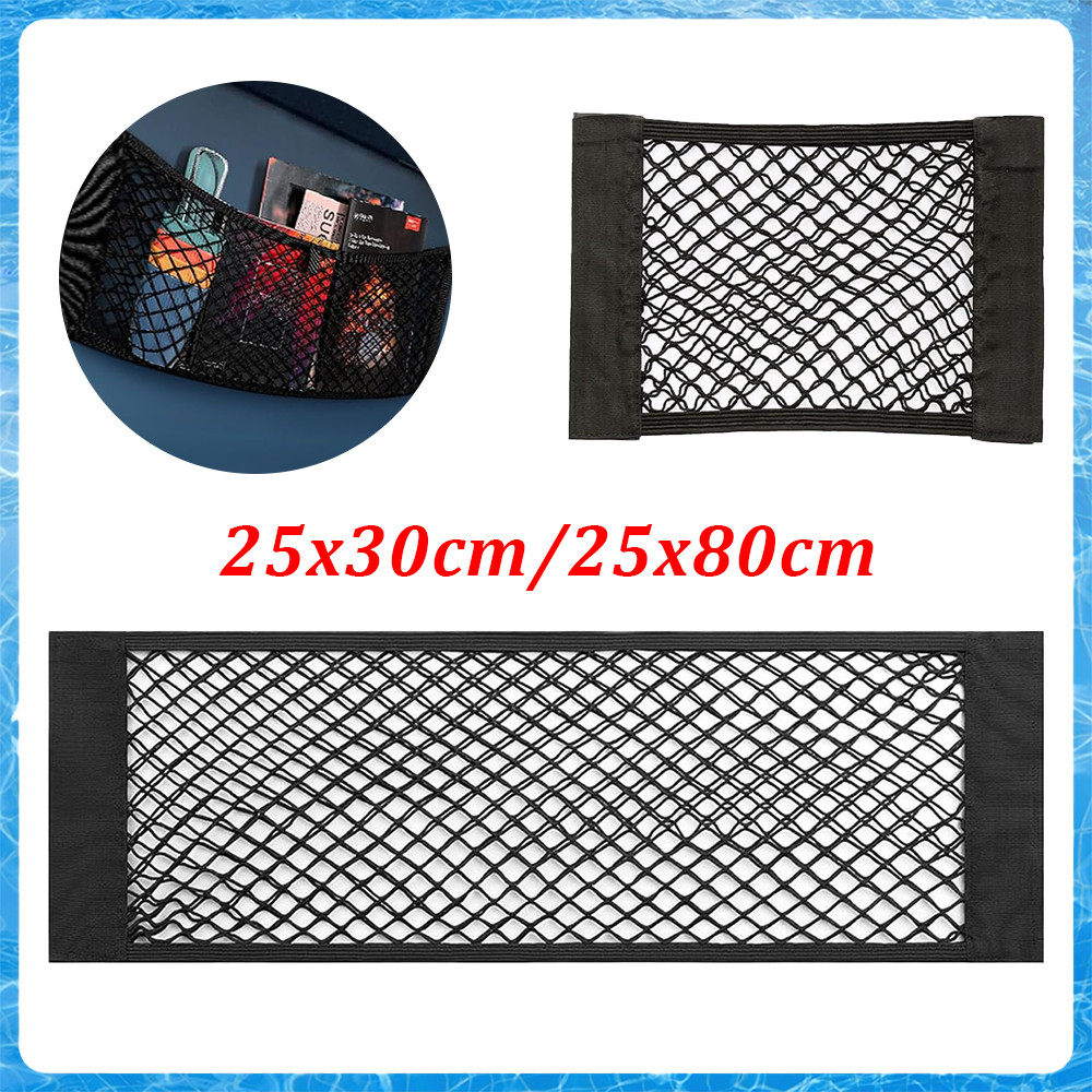 1/2/3 peças Organizador Porta Malas Rede Elástica Velcro Carro Bolsa Armazenamento Univer…