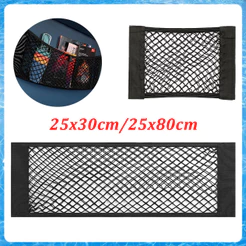 1/2/3 peças Organizador Porta Malas Rede Elástica Velcro Carro Bolsa Armazenamento Universal