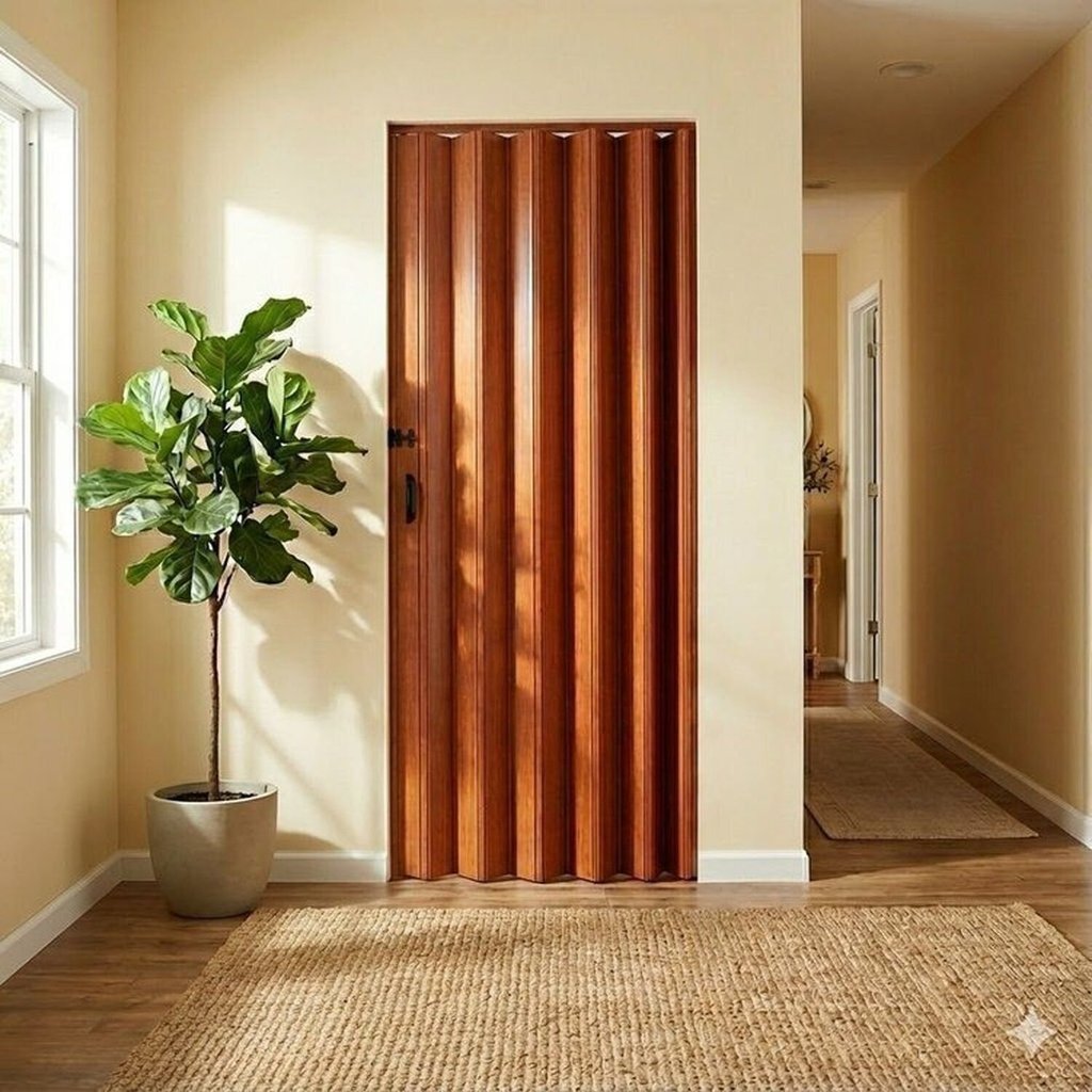 Kit 3 Portas Sanfonada de Pvc 80cm X 210cm Belplast Cerejeira em Oferta na Shopee