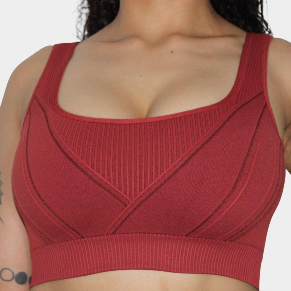 Top Esportivo Lupo LSport Seamless Max II - Vermelho em Oferta na Shopee