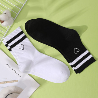 3/6/12 Pares De Meias Bordadas Da Moda – Design De Barra Paralela De Cor Sólida Para Mulheres