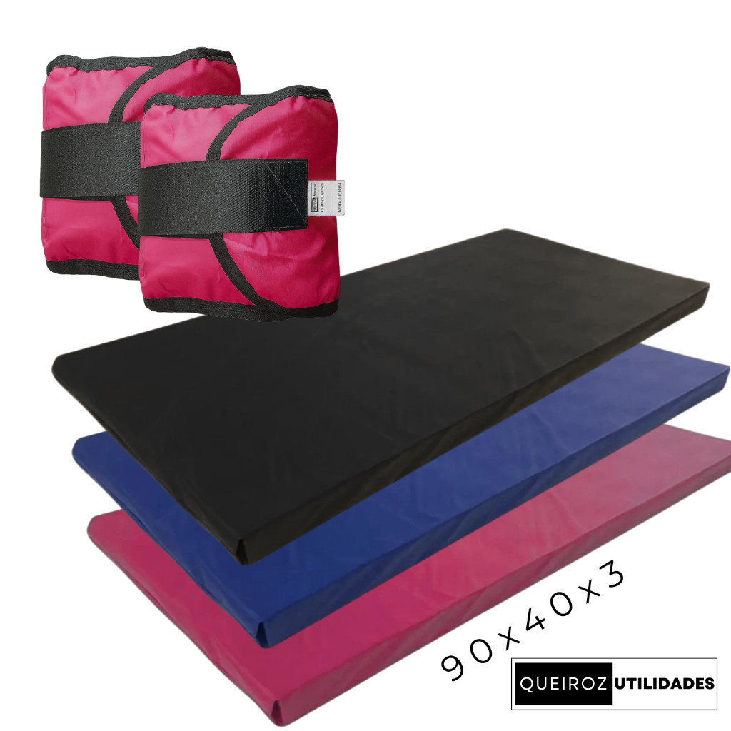 - Promo! Kit Par de Caneleira Rosa com Colchonete | Pesos de 500g até 5kg | Ideal para Treino em Casa ou Academia em Oferta na Shopee