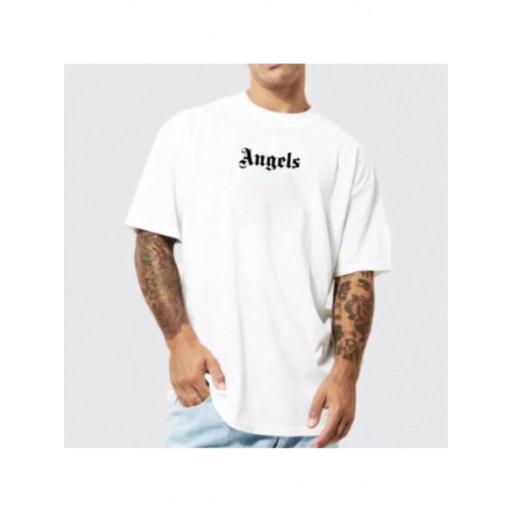 Camiseta Oversized Streetwear Unissex Angel's