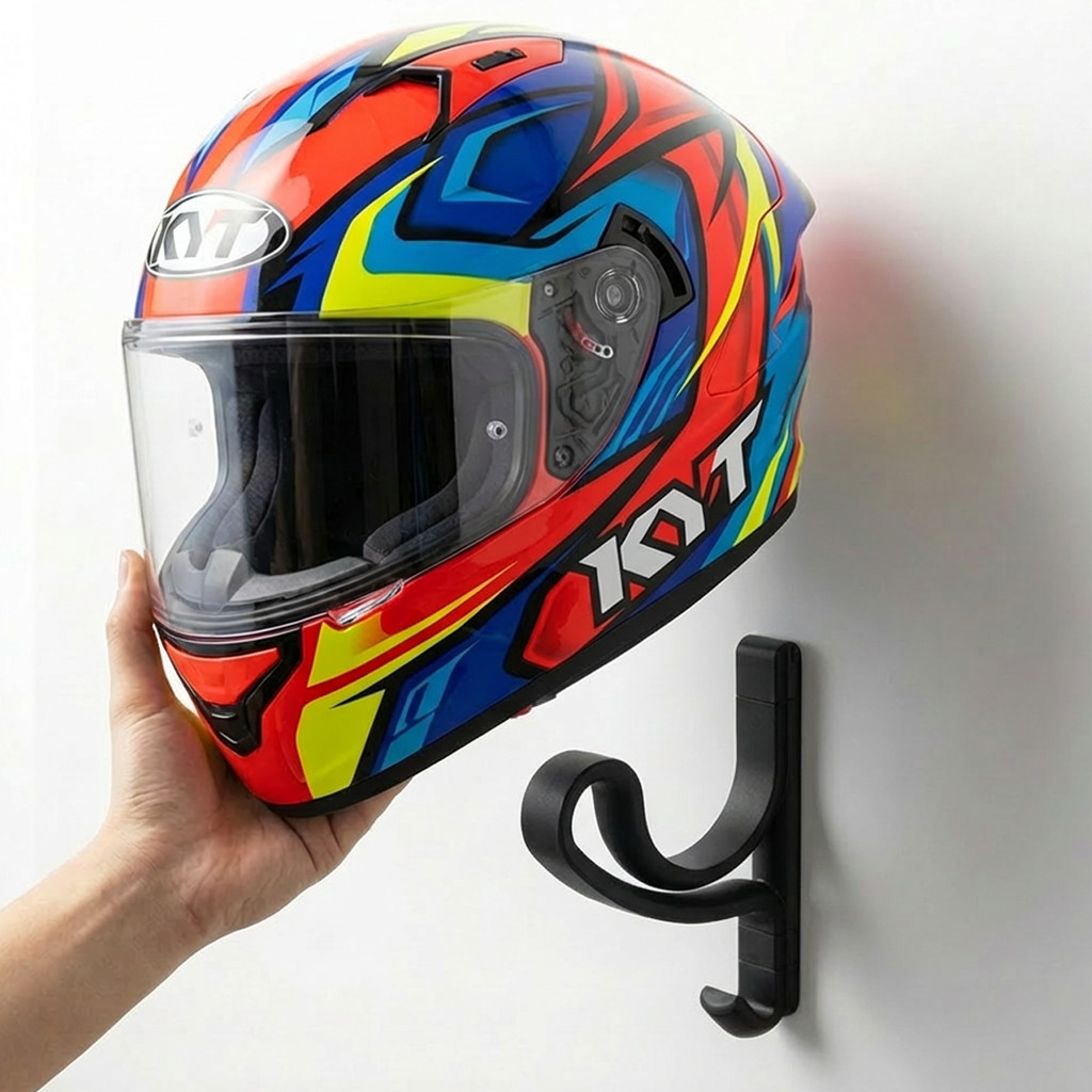 Gancho De Parede Para Pendurar Capacete Acessórios Boné Chaves Parafuso Incluso em Oferta na Shopee