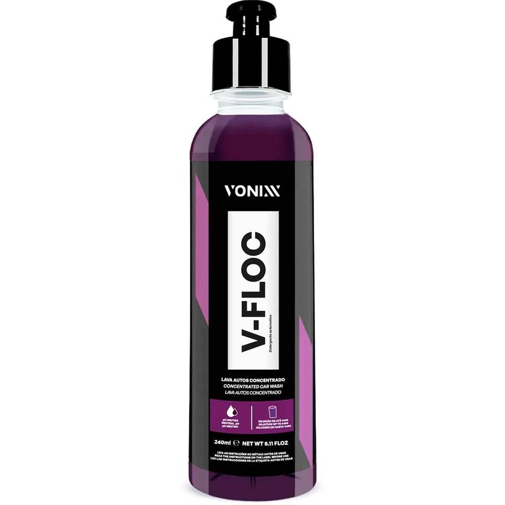 V-Floc 240ml Shampoo Automotivo Neutro Concentrado Vonixx