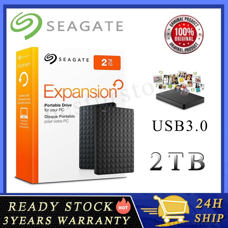 Seagate Disco Rígido HD Externo Original Grande Capacidade 1TB 2TB 4TB Disco Rígido Portátil USB3.0 Portable HDD