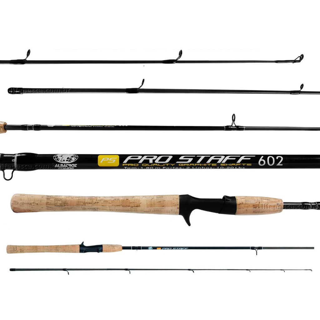 Vara Para Carretilha Albatroz Fishing Pro Staff 6'0" (1,80m) 8-17Lbs - C602 - 2 Partes