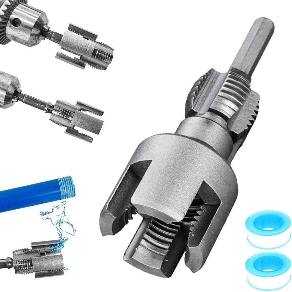 Ferramenta de Rosqueamento de Tubos Interna e Externa Integrada, Nova Ferramenta de Corte de Rosqueamento de Tubos 2025,