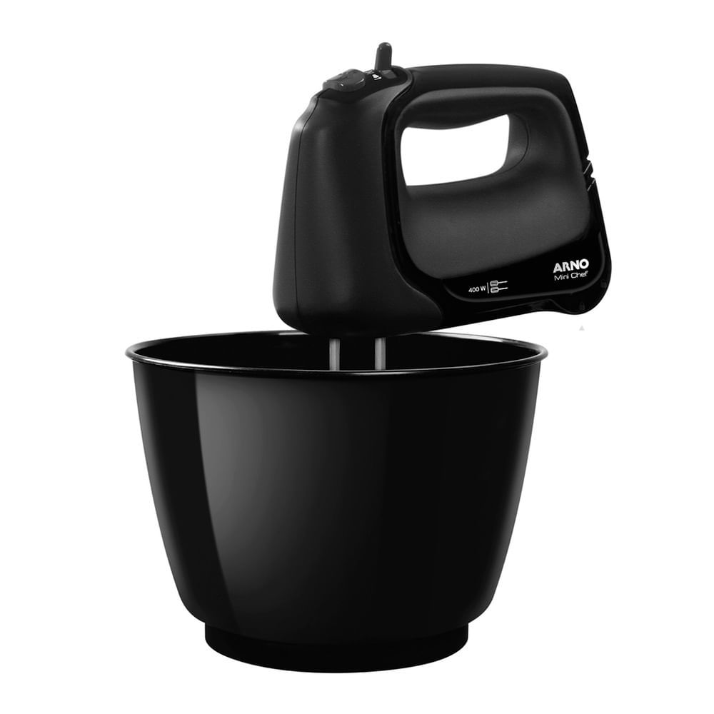 Batedeira Mini Chef Portátil Arno HM01 Preto 127v em Oferta na Shopee