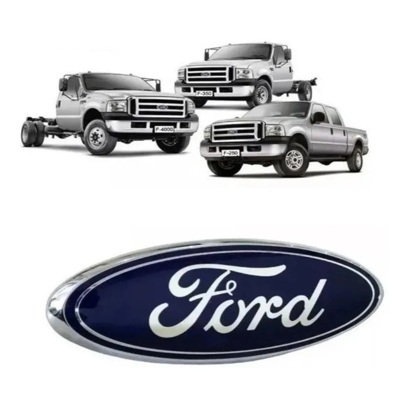 Emblema Da Grade Ford F250 F350 F4000 2007/2016 Paralelo