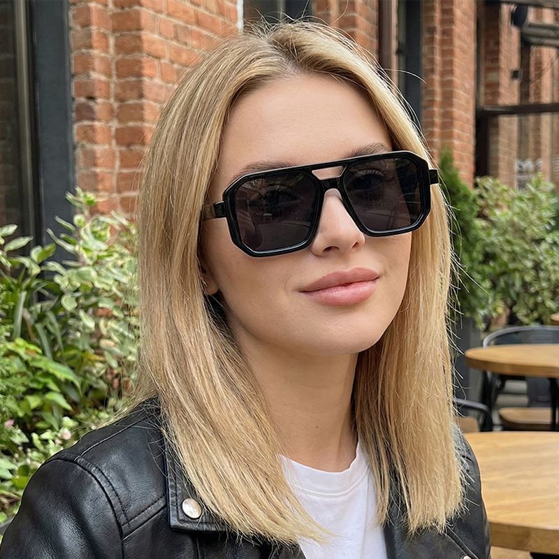 Óculos de sol da moda UV400, novos óculos de sol simples para mulheres, Anti-ultravioleta, óculos de sol quadrados para 