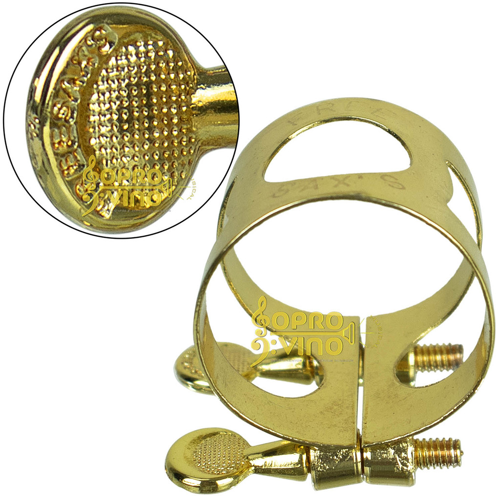 Abraçadeira Metal Dourada Sax Alto Boquilha Massa Freesax BMAD