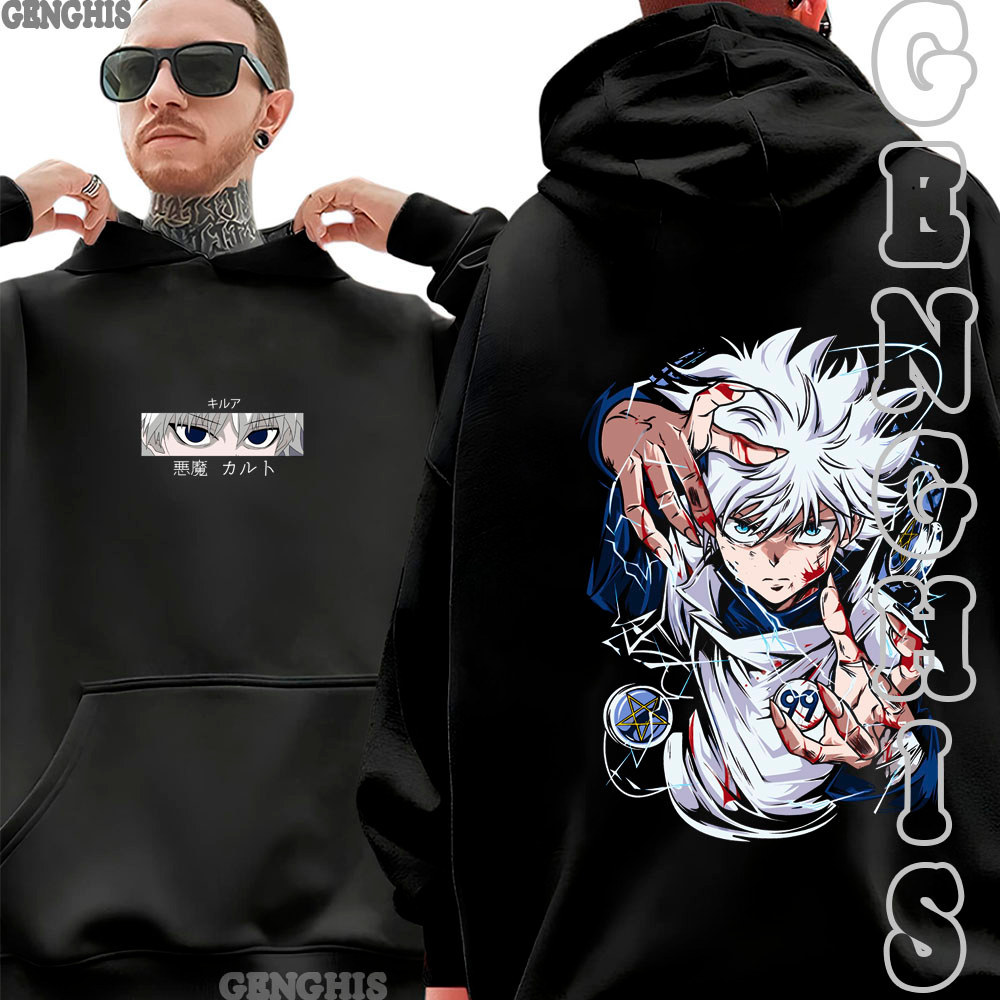 Moletom Blusa De Frio Killua Nen Thunder Palm Anime Hunter Vs Hunter Unissex