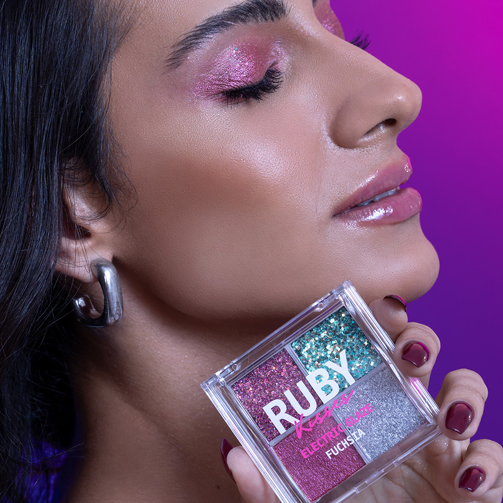 Paleta de Sombras Glitter Fuchsia - Ruby Kisses · foto 2