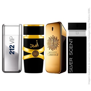 Kit 04 Perfumes Masculino Importado Alta Fixação Essência Concentrada em Oferta na Shopee