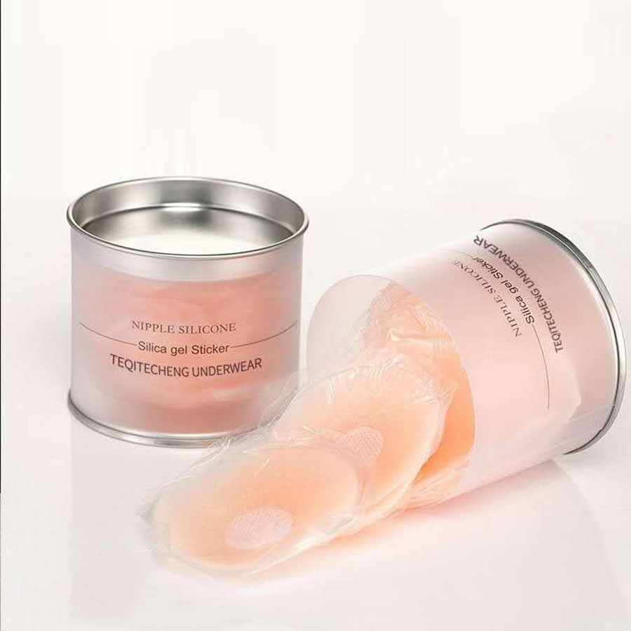 Kit 5 Pares Sutiã Adesivo De Silicone Reutilizável Invisível Com Protetor De Mamilo Para Vestido De Festa