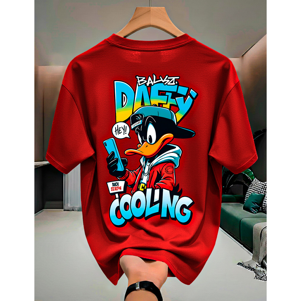 Camiseta DAFFY COOLING 100% algodão Masculino e Feminino Streatwear em Oferta na Shopee