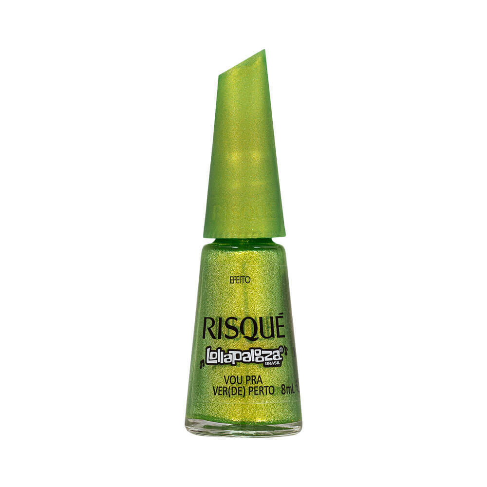 Esmalte Risqué Lollapalooza Brasil Vou para Verde Perto em Oferta na Shopee