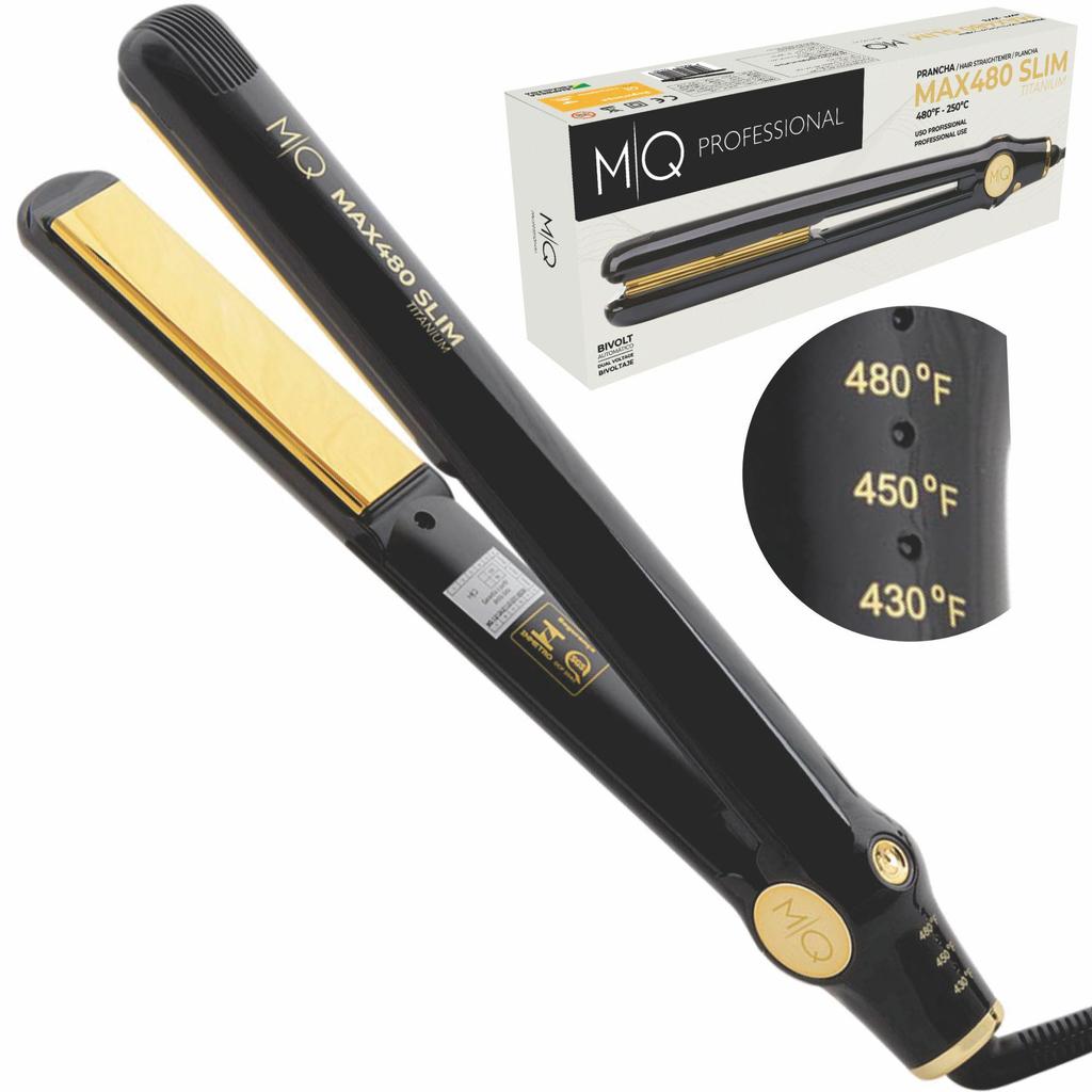Chapinha prancha mq max 480 slim profissional cabelos bivolt em Oferta na Shopee