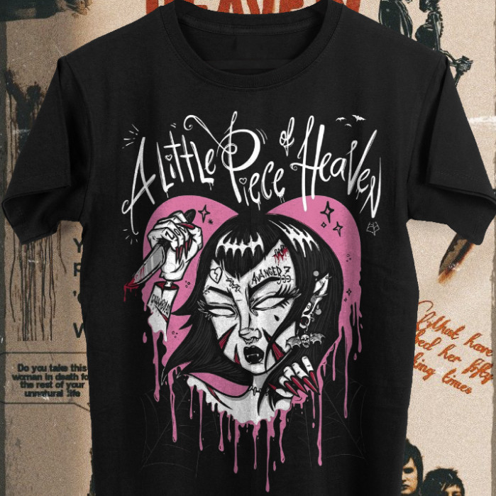 [Camiseta Premium em Algodão Puro]GXG Camiseta Rock Metal Avenged Sevenfold a Little Piece of Heaven em Oferta na Shopee