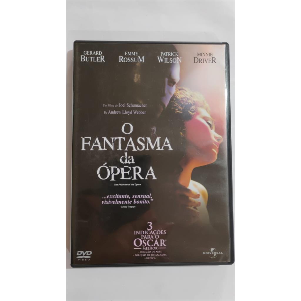 DVD O Fantasma da Ópera editora NT
