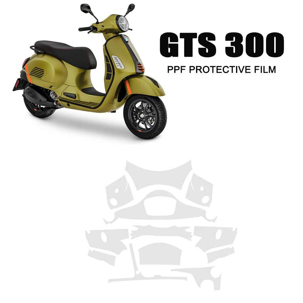 Para Vespa GTS 300 GTS300 Peças PPF Conjunto Completo De Proteção Pintura Acessórios Da Motocicleta TPU Carenagem Do Cor