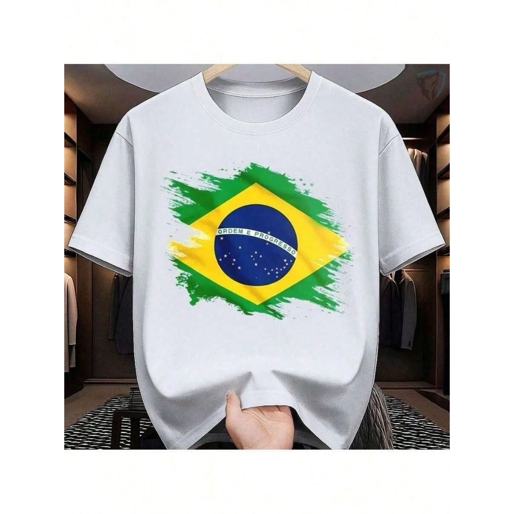 Camiseta Infantil Jovem 2 ao 16 do Brasil 2026 Torcida Canarinho Futebol Nacional
