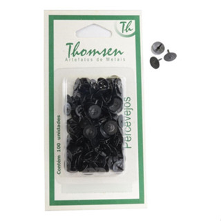Percevejo Preto, Cartela Com 100 Unidades - Thomsen em Oferta na Shopee