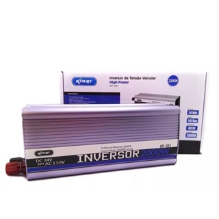 Inversor de Tensão Veicular 2000W DC 24V para AC 110V Knup KP-551 em Oferta na Shopee
