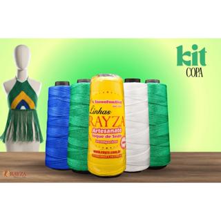 Entre na Copa com Estilo – Kit Linhas RAYZA Artesanato Grossa em Oferta na Shopee