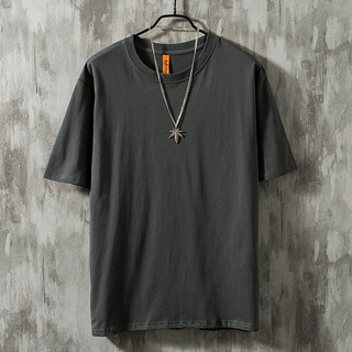 Verão meninos meninas solto respirável cor sólida manga curta camiseta puro algodão em torno do pescoço simples Casual B