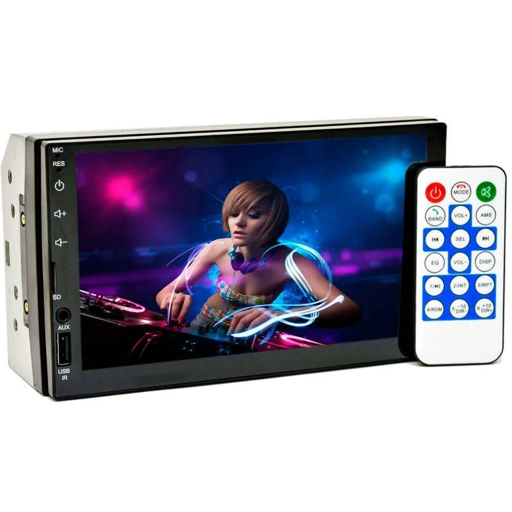 Central Multimidia Mp5 7" H-Tech HT-3000 USB Bluetooth Espelhamento