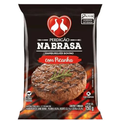 Perdigão Hambúrguer de Carne Bovina Picanha na Brasa Pacote 150g