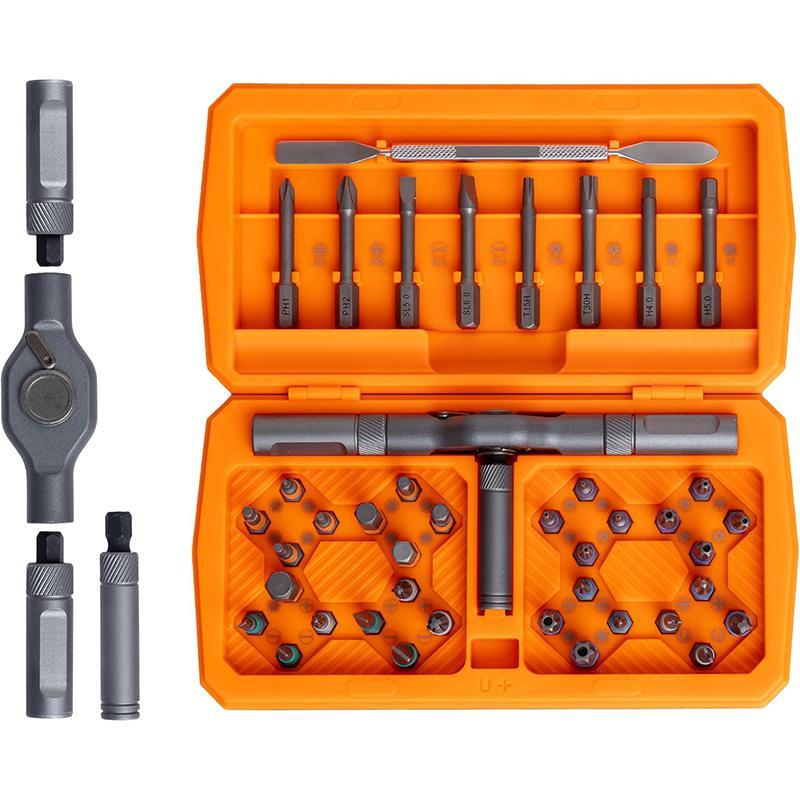 Kit Chave de Fenda 43 em 1 Magnética Catraca com Maleta - Jogo de Ferramentas , Relógio, Bicicleta e Móveis em Oferta na Shopee